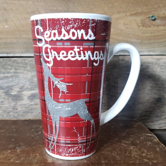 Season's Greetings Latte Mug - Sentimental Holiday by Jay - Picture 1 of 6